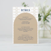 Koninklijke blauwe Klassieke Retro-uitbreidingskaa Informatiekaartje (Staand voorkant)