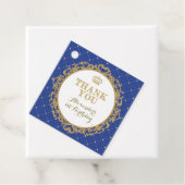 Koninklijke Blauwe Kroonprins Dank je jongens Birt Bedankjes Labels (In situ)