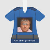 Koninklijke blauwe politiefunctionaris Uniform Gep Ornament (achterkant)