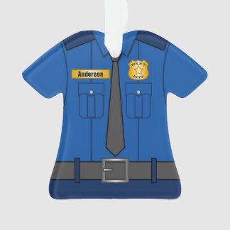 Koninklijke blauwe politiefunctionaris Uniform Gep Ornament