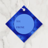 Koninklijke Blauwe Ster van David Chanoeka naar Va Bedankjes Labels (Achterkant)