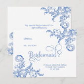 Koninklijke Blauwe Vlaanderen... ben je mijn Bride Uitnodiging Briefkaart (Voorkant / Achterkant)