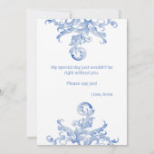 Koninklijke Blauwe Vlaanderen... ben je mijn diens Kaart (Achterkant)