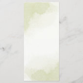 Koninklijke Blauwe Witte Bloemen Groene bladeren B Menu (Achterkant)