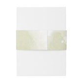 Koninklijke Blauwe Witte Bloemen Groene bladeren B Uitnodigingen Wikkel (Achterkant Voorbeeld)