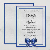 Koninklijke blauwe zilverboegelegant kaart (Voorkant / Achterkant)