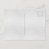 Koninklijke blauwe zilverboegelegant uitnodiging briefkaart (Achterkant)