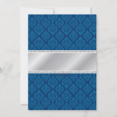 Koninklijke Blauwe Zilveren Afrikaanse Prins Douch Kaart (Achterkant)