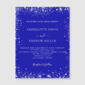 Koninklijke blauwe zilveren bruiloft (Voorkant)