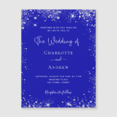 Koninklijke blauwe zilveren bruiloft (Voorkant)