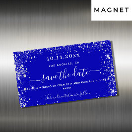 Koninklijke blauwe zilveren bruiloft met uitzonder