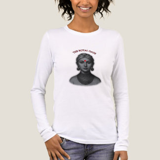 Koninklijke blik Indiase koningin Minimalistisch V Tri-Blend Shirt