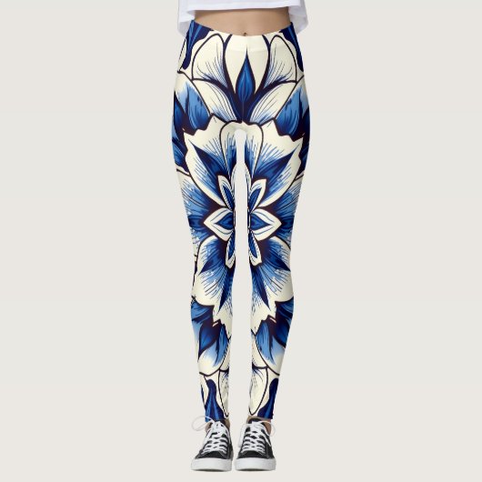 koninklijke bloei leggingen leggings (Voorkant)