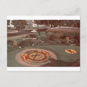Koninklijke bloemenkLok vintage tuinfoto Briefkaart
