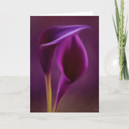 Koninklijke bloemkaarten bedankkaart