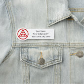 Koninklijke Boog Vrijmetselaar Metselwerk Naamplaatje (In situ)