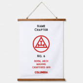 Koninklijke Boog Vrijmetselaars Hangend Wandkleed (Voorkant)