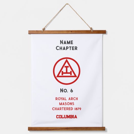 Koninklijke Boog Vrijmetselaars Hangend Wandkleed (Voorkant)