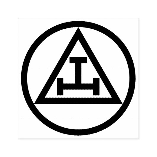 Koninklijke Boog Vrijmetselarij Vierkant Kompas Vr Rubberstempel (Afrduk)