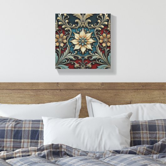 Koninklijke Botanica Canvas Afdruk (Insitu (Slaapkamer))