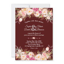 Koninklijke Bourgondië Roze Blush Bloemen Bruiloft