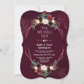 Koninklijke Bourgondische Bloemengeometrie Trouw V Kaart (Voorkant)