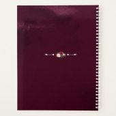 Koninklijke Bourgondische Bloemige Geometrische Br Planner (Achterkant)