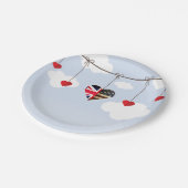 Koninklijke Bruiloft Beschikbaar Servies Papieren Bordje (Gekanteld)