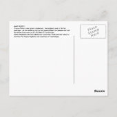 Koninklijke bruiloft en hertog van Cambridge Postc Briefkaart (Achterkant)