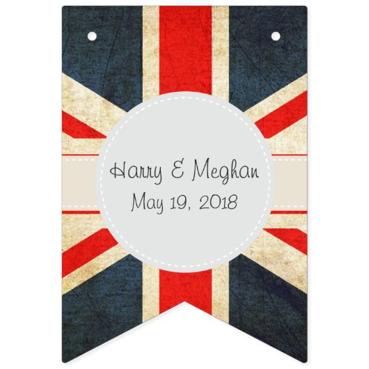 Koninklijke bruiloft Harry en Meghan Bunting Banne Vlaggetjes (Derde vlag)