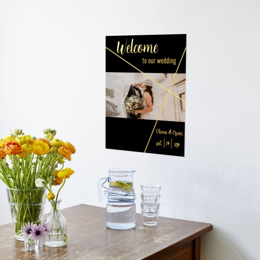 koninklijke bruiloft welkom echte folie teken folie afdrukken (Laag (Keuken))