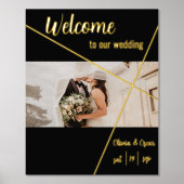 koninklijke bruiloft welkom echte folie teken folie afdrukken (Voorkant)
