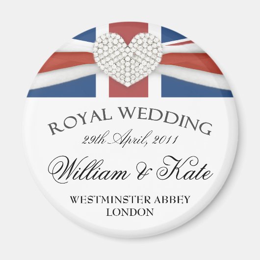 Koninklijke bruiloft - William & Kate Keepsake Mag Magneet (Voorkant)