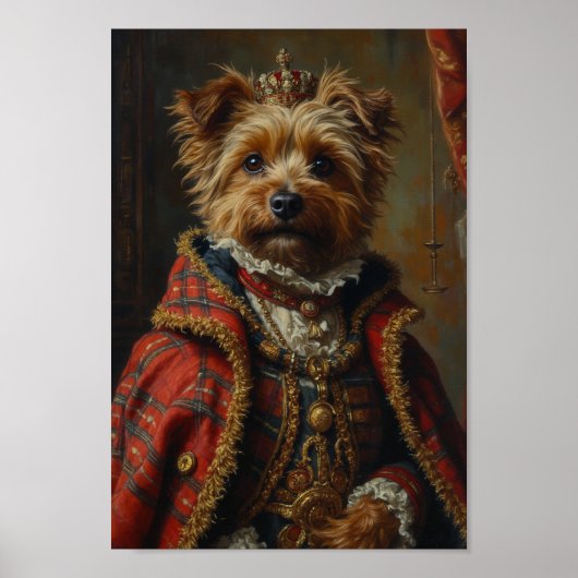 Koninklijke Cairn Terrier Portret Poster (Voorkant)