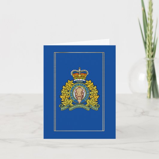 Koninklijke Canadese politiedag met Logo Kaart (Voorkant)
