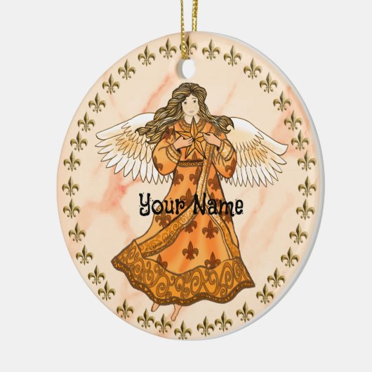 Koninklijke Christelijke engel Keramisch Ornament (Links)