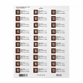 Koninklijke Clan Boyd Tartan Monogram Etiket (Full Sheet)