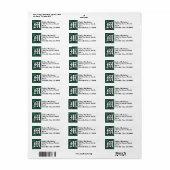 Koninklijke Clan MacIntyre Tartan Monogram Etiket (Full Sheet)
