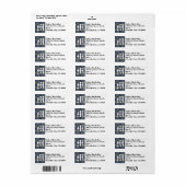 Koninklijke Clan MacLellan Tartan Monogram Etiket (Full Sheet)