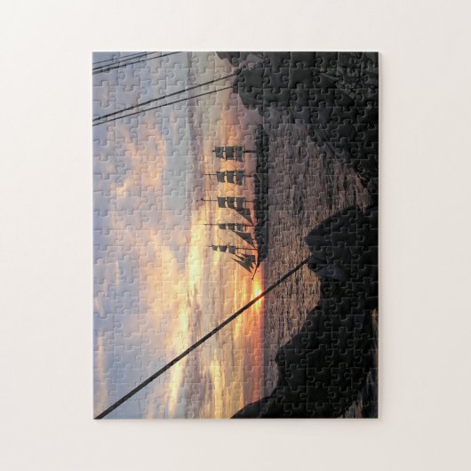 Koninklijke Clipper tegen de zon Legpuzzel (Verticaal)