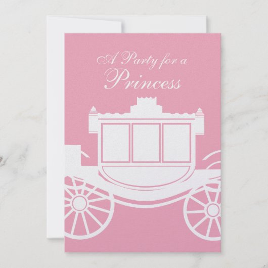 Koninklijke Coach / Verjaardagsfeest Kaart (Voorkant)