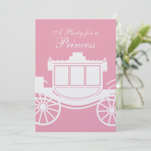 Koninklijke Coach / Verjaardagsfeest Kaart (Staand voorkant)