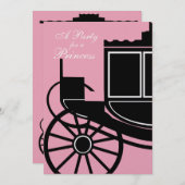 Koninklijke Coach / Verjaardagsfeest Kaart (Voorkant / Achterkant)