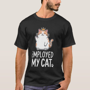 Koninklijke Content Kat Humor T-shirt