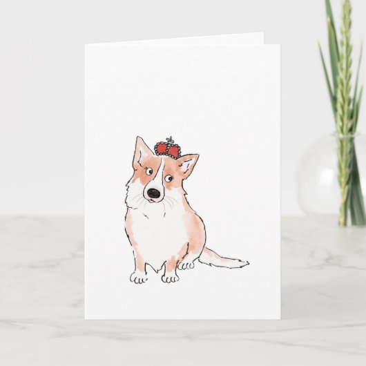 Koninklijke corgi kaart (Voorkant)