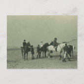 Koninklijke dames aan het strand sidesaddle #015SS Briefkaart (Voorkant)