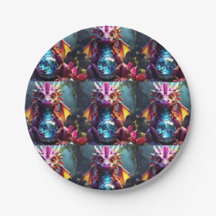 koninklijke draak papieren bordje