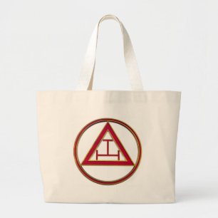 Koninklijke Drievoudige Tau van de Boog Grote Tote Bag