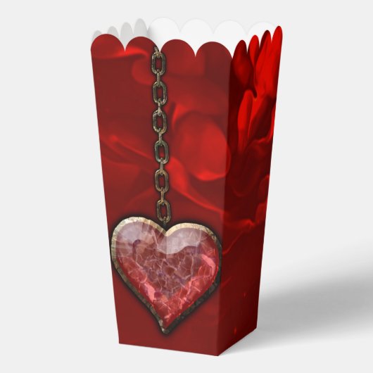 Koninklijke duisternis, een gotisch hart en schede bedankdoosjes (Achterkant)