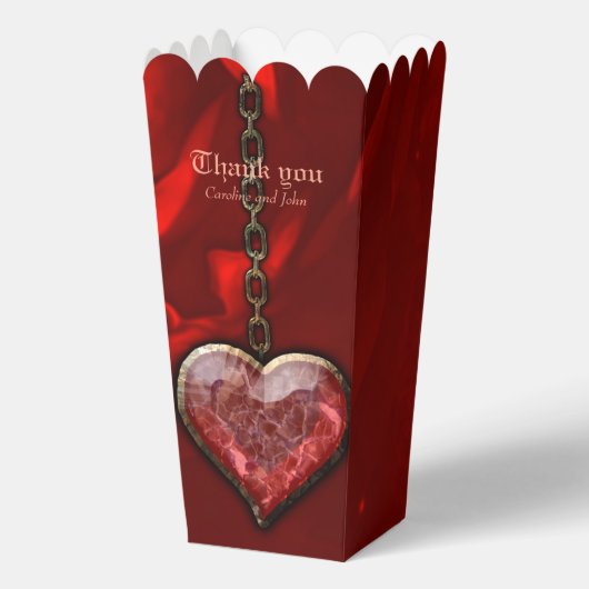 Koninklijke duisternis, een gotisch hart en schede bedankdoosjes (Voorkant)